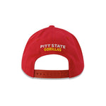 Men's Pittsburg State Gorillas Adjustable Flat Snapback Hat (SLDR2 PTBST ADJ TMC)