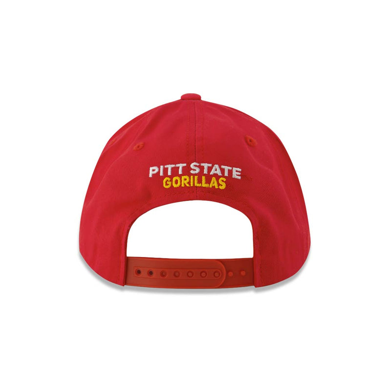 Men's Pittsburg State Gorillas Adjustable Flat Snapback Hat (SLDR2 PTBST ADJ TMC)