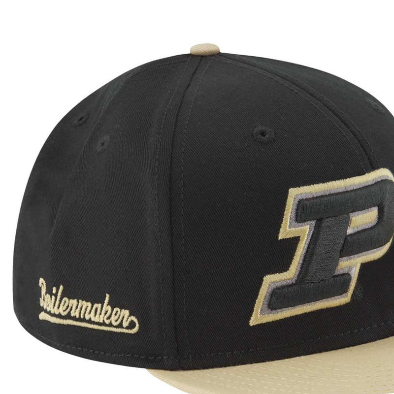 Men's Purdue Boilermakers Adjustable Flat Snapback Hat (CORS-PURDU-ADJ-2TN)
