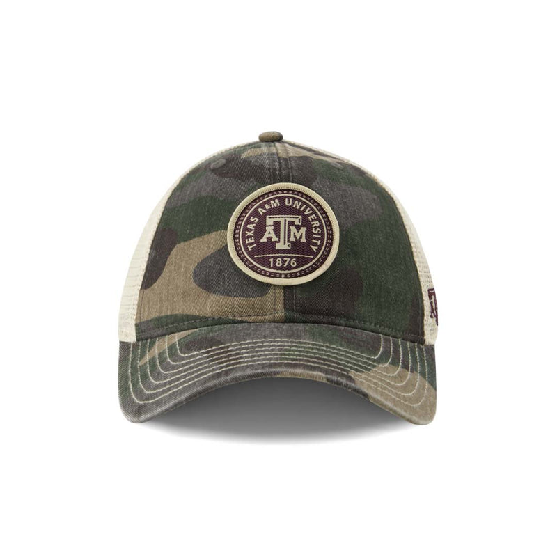 Men's Texas A&M Aggies Curved Snapback Hat (ADVTR TXAM ADJ 2TN)