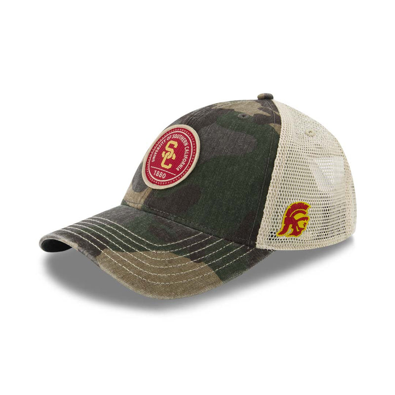 Men's USC Trojans Curved Snapback Hat (ADVTR SCA ADJ 2TN)
