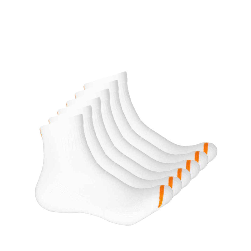 Merrell - Lot de 6 chaussettes 1/4 pour homme (MEA33565Q6 BLANC)