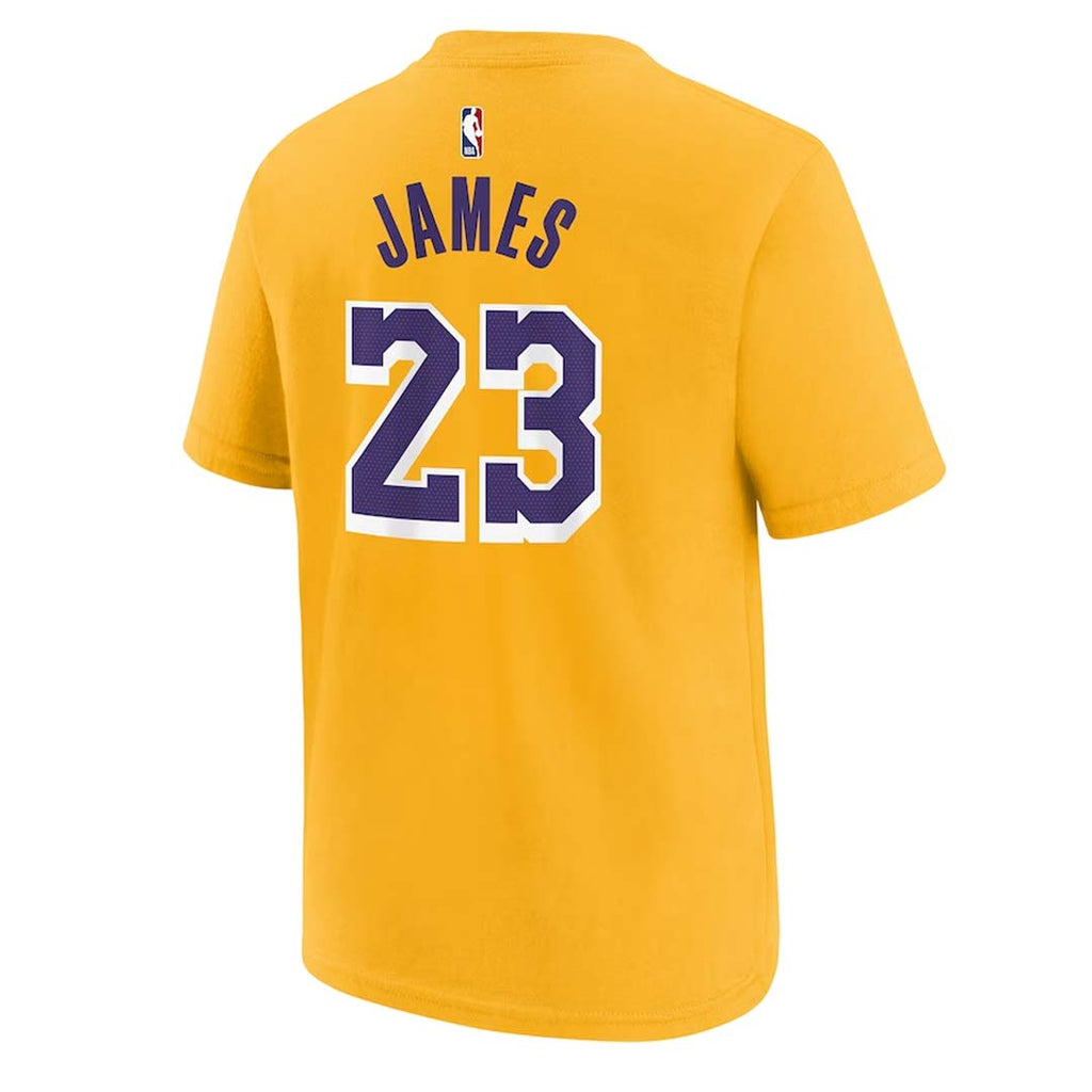 NBA - Kids' (Junior) Los Angeles Lakers LeBron James Icon T-Shirt (HZ2B7BCMW LAK)