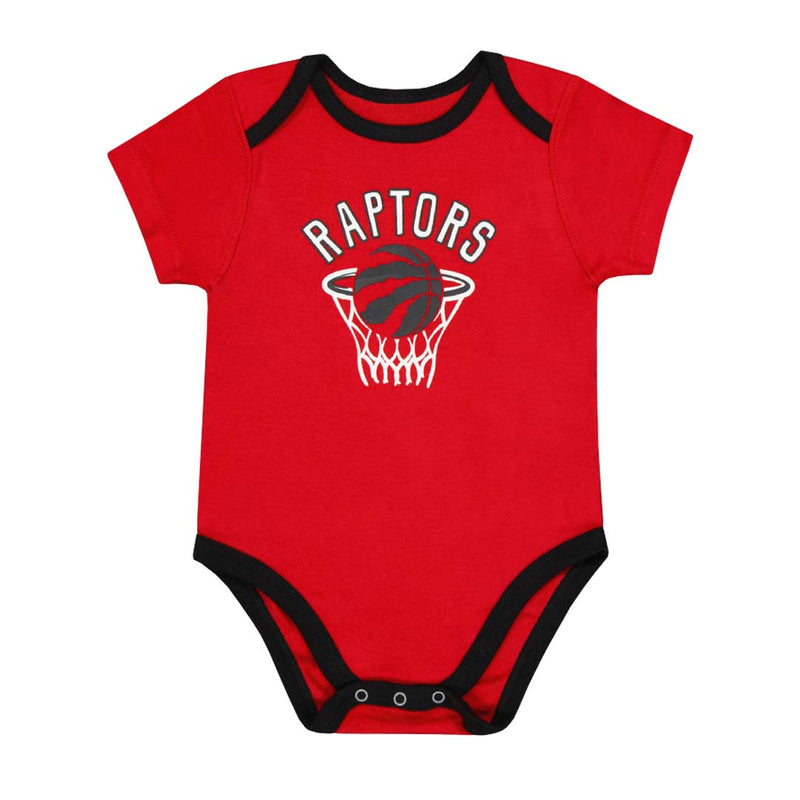 Infant Black/Red Toronto Raptors Putting Up Numbers - Bodysuit T-Shirt & Shorts Set