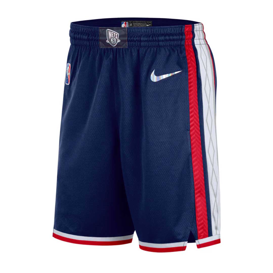NBA Kids Junior Brooklyn Nets Mixtape Swingman Shorts HZ2B7BCXK NYN Nvy Wht Red M 10 12