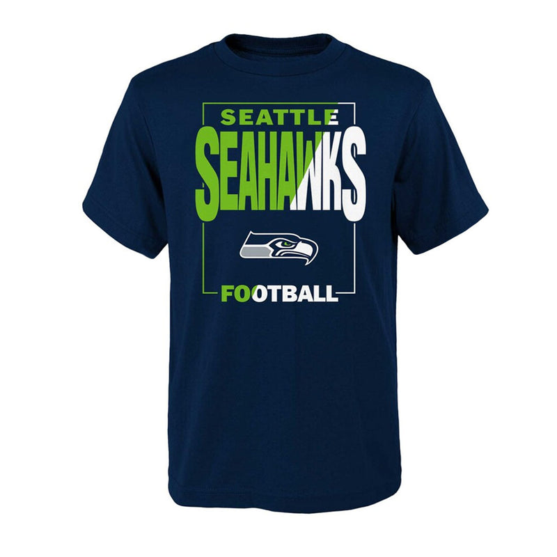 NFL - T-shirt à manches courtes et col rond des Seattle Seahawks pour enfants (HK1B3FFTS SEA) 