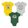NFL - Kids' (Infant) Green Bay Packers Born To Be 3 Pack Creeper Set (HK1N1FGA7 PCK)