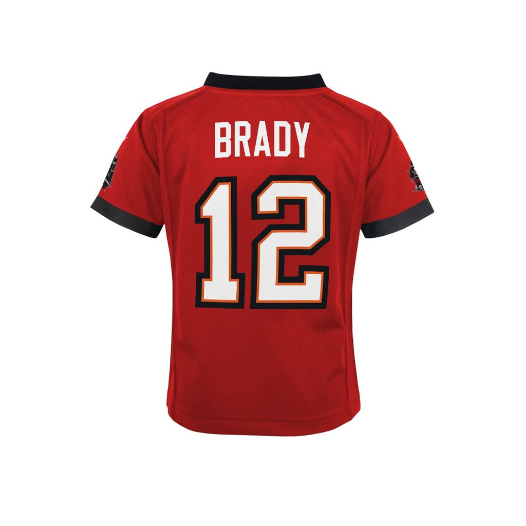 NFL - Maillot de l'équipe de match de la NFL Tom Brady des Buccaneers de Tampa Bay pour enfants (bébés) (HZ1I1N9P9 BCNBT) 