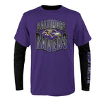 NFL - Kids' (Junior) Baltimore Ravens Game Day 3-in-1 Combo T-Shirt (HK1B7FE2U RAV)