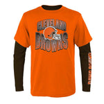 NFL - T-shirt combiné 3 en 1 Game Day des Cleveland Browns pour enfants (junior) (HK1B7FE2U BRW) 