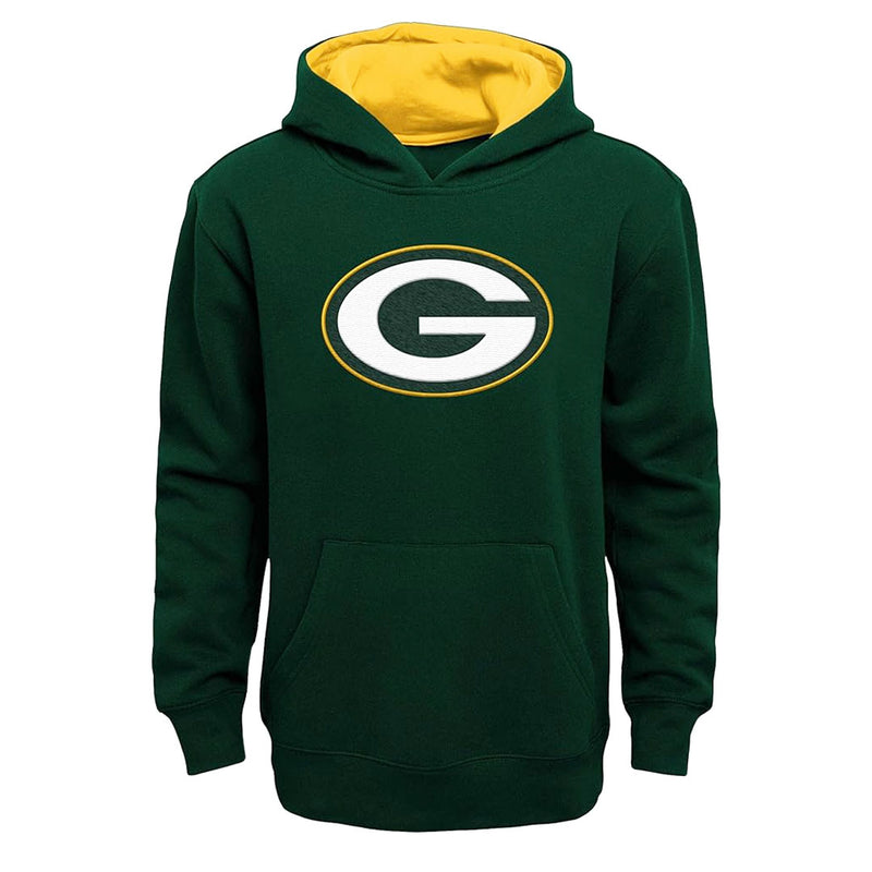 NFL - Kids' (Junior) Green Bay Packers Prime Pullover Fleece Hoodie (HK1B78639 PCK)
