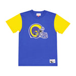 NFL - Kids' (Junior) Los Angeles Rams Colour Blocked T-Shirt (HN1B7NARL RAM)