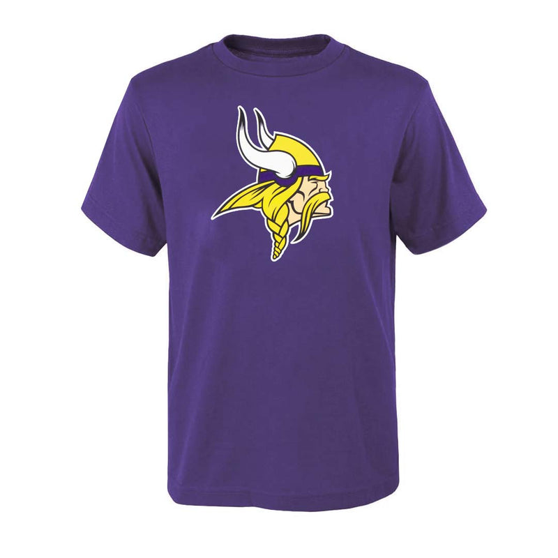 NFL - T-shirt à manches courtes avec logo principal des Minnesota Vikings pour enfants (junior) (HK1B7MK99F01 VIK) 