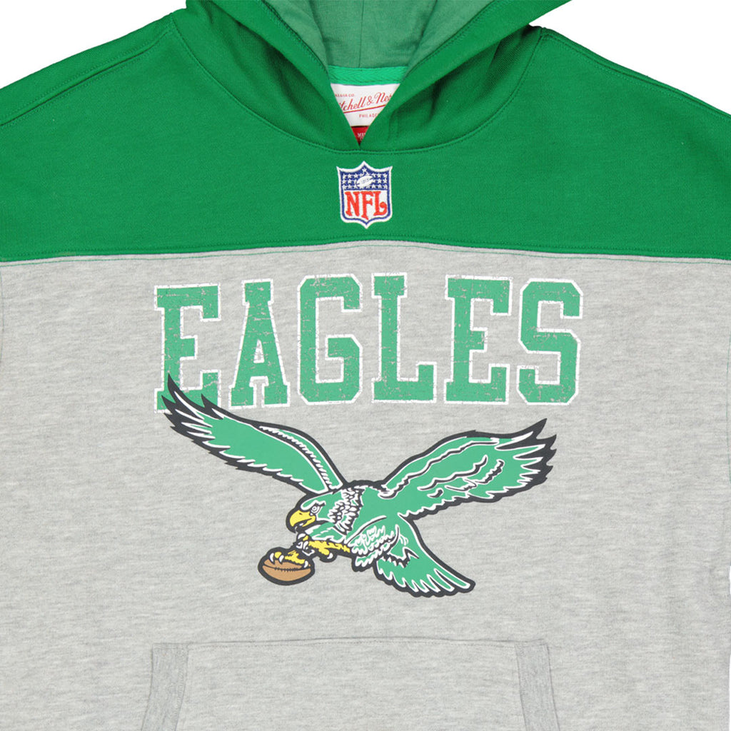 NFL - Kids' (Junior) Philadelphia Eagles Off Field Short Sleeve Hoodie (HN1B7NAVX EAG)