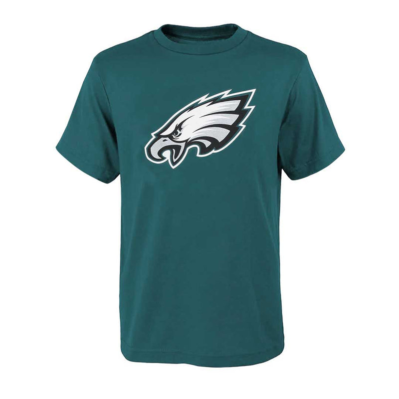 NFL - T-shirt à manches courtes avec logo principal des Eagles de Philadelphie pour enfants (junior) (HK1B7MK99F01 EAG) 