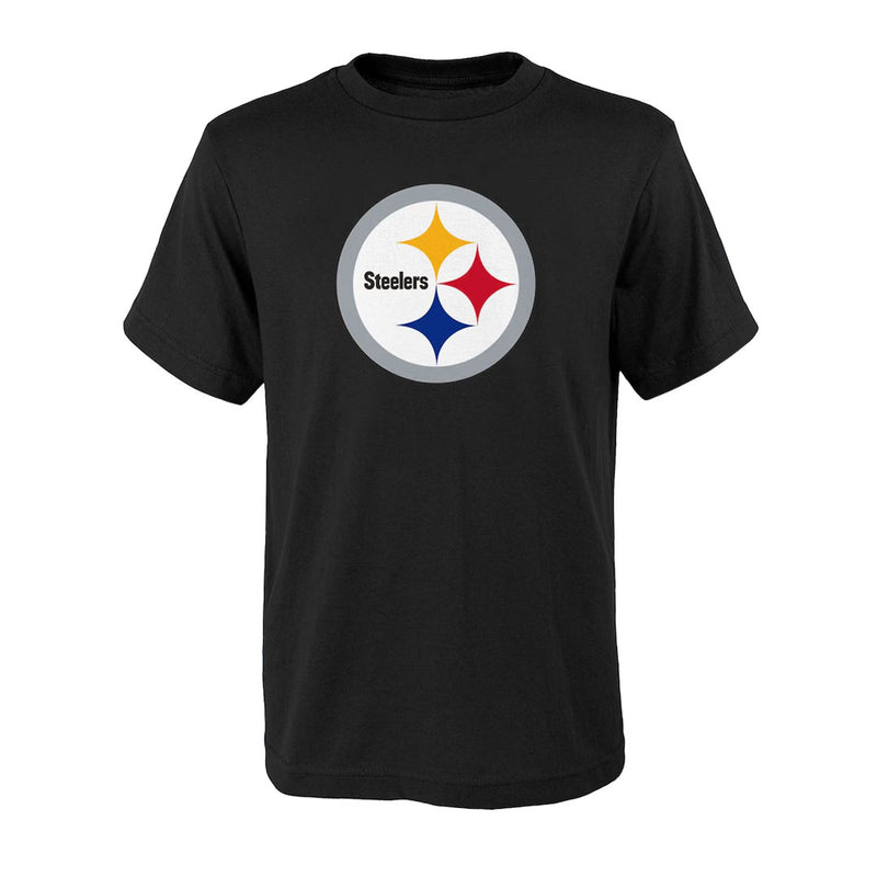 NFL - T-shirt à manches courtes avec logo principal des Pittsburgh Steelers pour enfants (junior) (HK1B7MK99F01 STE) 