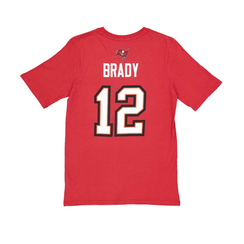 NFL - T-shirt à manches courtes Tom Brady Mainliner N&amp;N des Buccaneers de Tampa Bay pour enfants (junior) (HK1B7ORD9F20F01 BCNBT) 