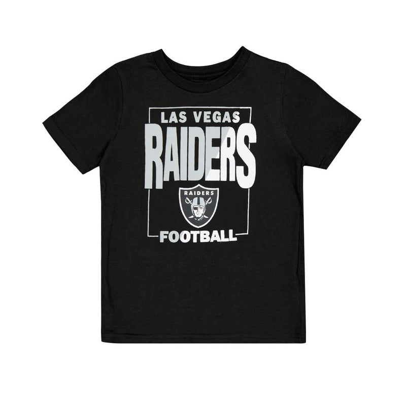 NFL - T-shirt à manches courtes pour enfants (tout-petits) Las Vegas Raiders Coin Toss (HK1T1FFTS RAI) 