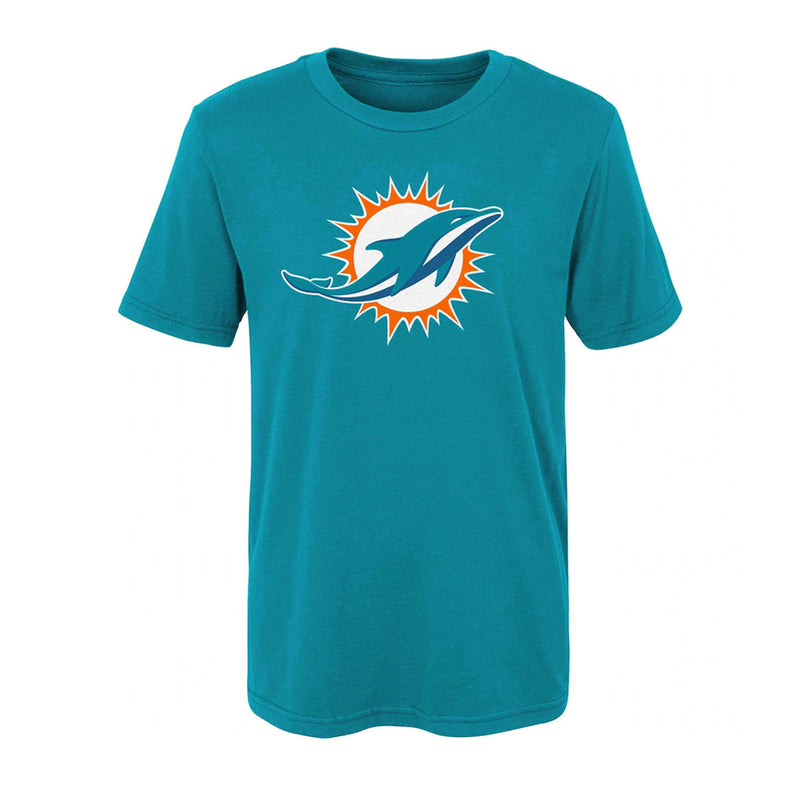 NFL - T-shirt à manches courtes avec logo principal des Miami Dolphins pour enfants (junior) (HK1B7MK99F01 DOL) 