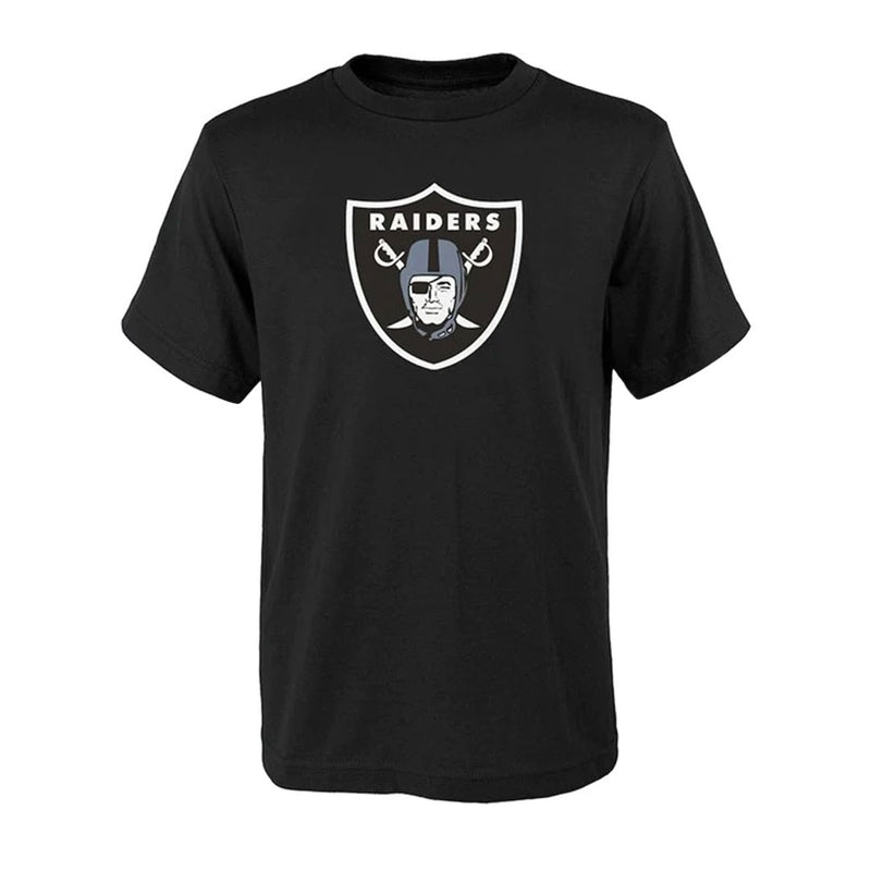 NFL - T-shirt à manches courtes avec logo principal des Las Vegas Raiders pour enfants (junior) (HK1B7MK99F01 RAI) 