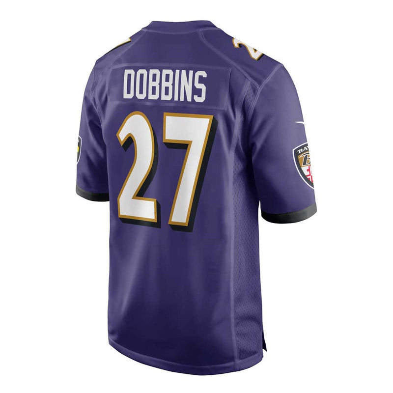NFL - Men's Baltimore Ravens J.K.Dobbins Short Sleeve Game Jersey (67NM BLGH 8GF 2NL)