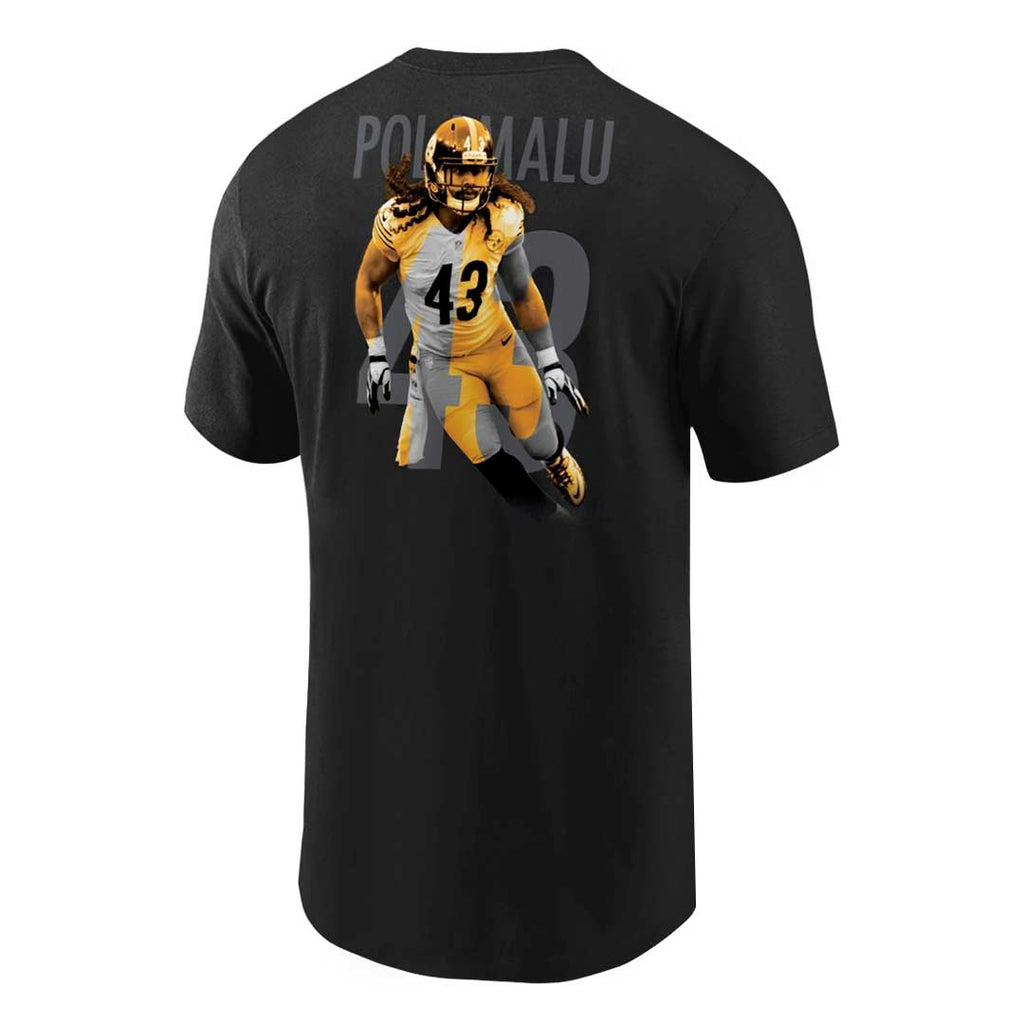 NFL - Men's Pittsburgh Steelers Troy Polamalu Short Sleeve T-Shirt (QF6E 127A W6M 000)