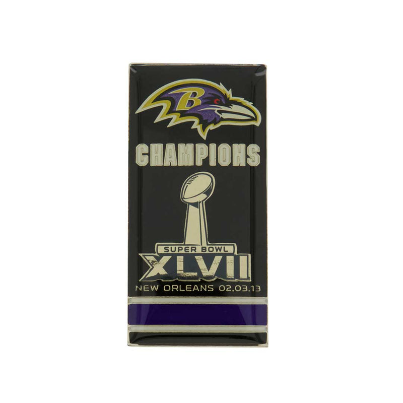 NFL - Épinglette de championnat des Ravens de Baltimore du Super Bowl XLVII (SB47RAV) 
