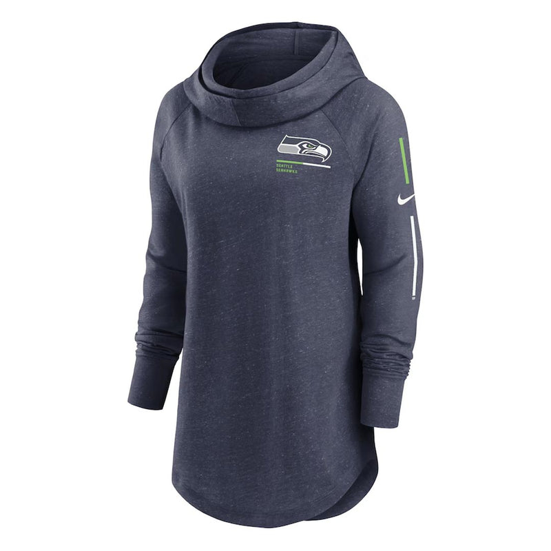 Nike - Women's Seattle Seahawks Minimal Statement Funnel Neck Hoodie (NKZE 41S 78 0Z8)