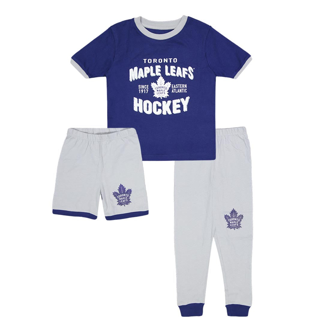 NHL Kids Toronto Maple Leafs 3 piece PJ Set HK5B9HDFZ MAP
