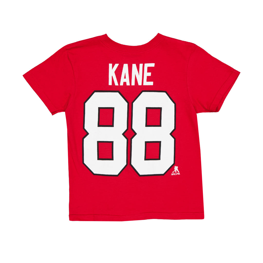 LNH - T-shirt plat à manches courtes pour enfants des Blackhawks de Chicago Patrick Kane (HK5B3HAABH01 BLAPK) 