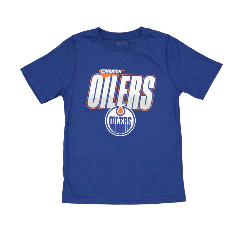NHL - Kids' Edmonton Oilers Frosty Center Short Sleeve Ultra T-Shirt (HK5B3FFD7 OIL)