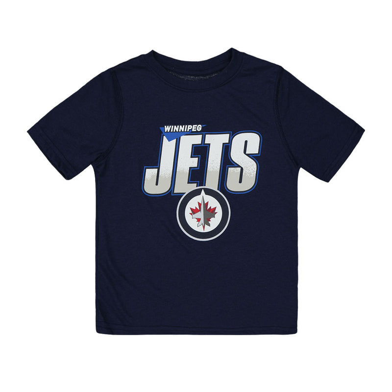 LNH - T-shirt Ultra à manches courtes Frosty Centre des Jets de Winnipeg pour enfants (HK5B3FFD7 WNP) 