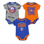 NHL - Kids' (Infant) New York Islanders Game Time Short Sleeve Creeper Set (HK5N1FEFB NYI)