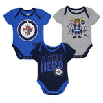 NHL - Kids' (Infant) Winnipeg Jets 3 Pack Creeper Set (HK5N1FC2Y WNP)