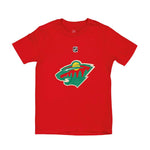 LNH - T-shirt à manches courtes avec logo principal du Minnesota Wild pour enfants (junior) (HK5B7MK99H01 WLD) 