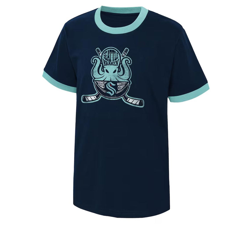 NHL - Kids' (Junior) Seattle Kraken Ice City T-Shirt (HK5B7HDLK SHC)
