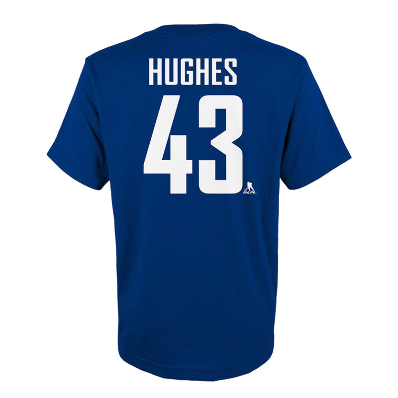 NHL - Kids' (Junior) Vancouver Canucks Quinn Hughes Short Sleeve T-Shirt (HK5B7HC00H01 CNKHQ)