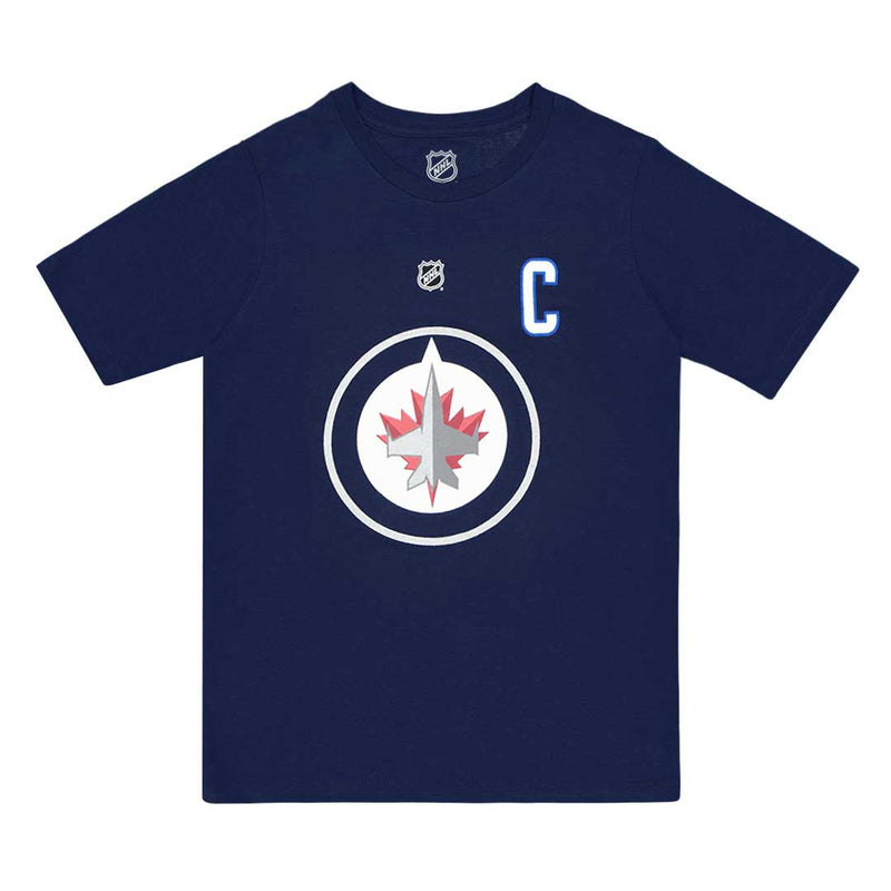 NHL - Kids' (Junior) Winnipeg Jets Blake Wheeler Captains Short Sleeve T-Shirt (HK5B7HC00H01 WNPBW-NVY)