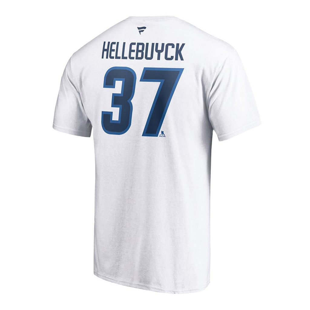 NHL - Kids' (Junior) Winnipeg Jets Connor Hellebuyck Flat Short Sleeve T-Shirt (HK5B7HAABH01 WNPCH)