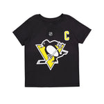 NHL - Kids' (Toddler) Pittsburgh Penguins Sidney Crosby Captain Flat Short Sleeve T-Shirt (HK5T1BBK9H01 PENSC)