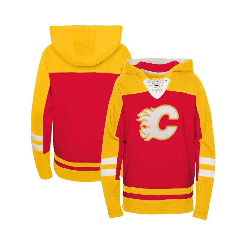 NHL - Kids' (Junior) Calgary Flames Ageless Pull Over Hoodie (HK5B7MA00 FLM)