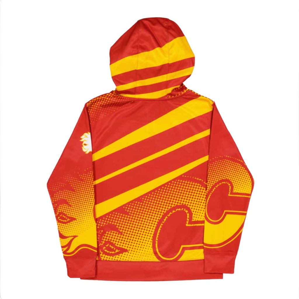 NHL - Kids' (Junior) Calgary Flames Ice Advantage Pullover Hoodie (HK5B7FGGU FLM)