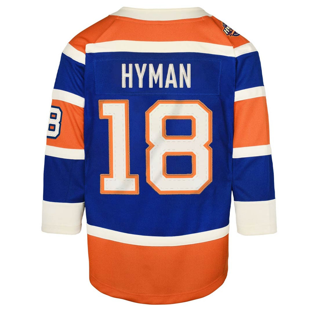 NHL - Kids' (Youth) Edmonton Oilers Zach Hyman 2023 Heritage Classic Jersey (HK5BSHDM6 OILZH)