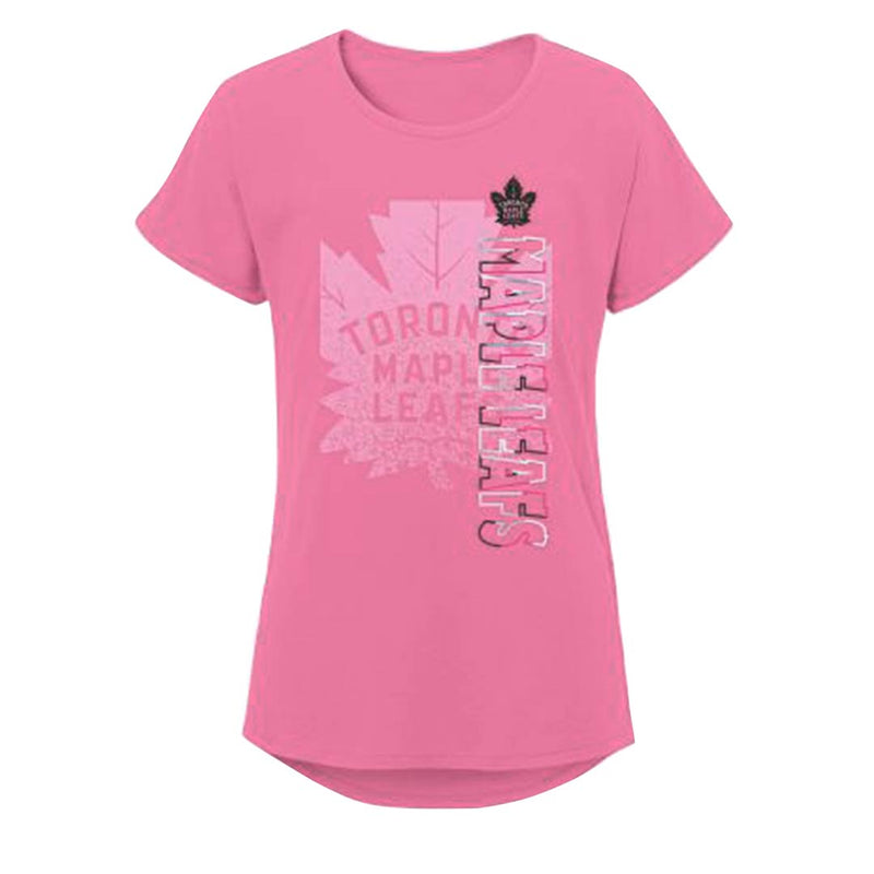 NHL - Girls' (Junior) Toronto Maple Leafs Sweet Victory Dolman T-Shirt (HK5G6BC7FHDQ MAP)