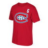 NHL - Men's Montreal Canadiens Shea Weber Short Sleeve T-Shirt (NHXX02KMSC3P1CA 62RED)