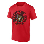 NHL - Men's Ottawa Senators Puck Drop Short Sleeve T-Shirt (NHXX035MSC3P1CA 62RED)