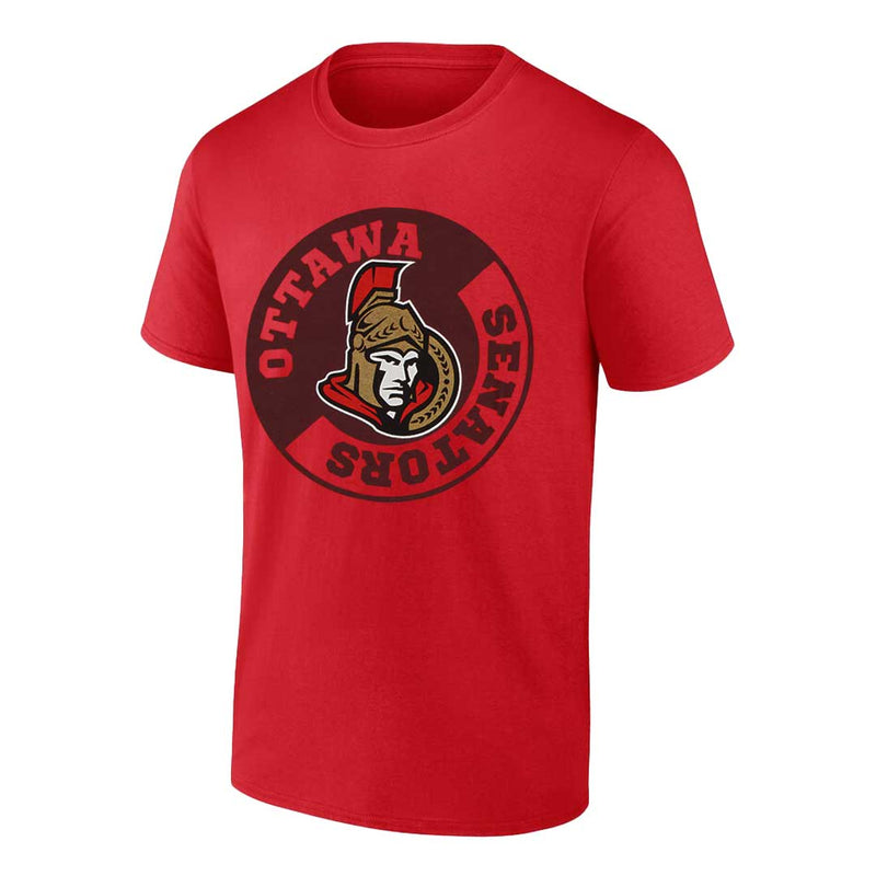 NHL - Men's Ottawa Senators Puck Drop Short Sleeve T-Shirt (NHXX035MSC3P1CA 62RED)