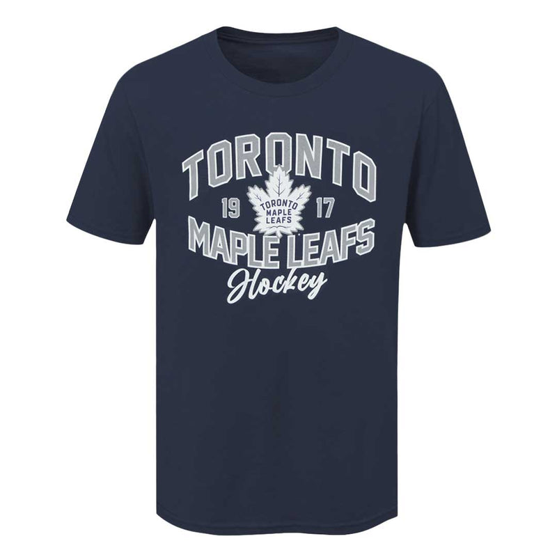 LNH - T-shirt à manches courtes pour homme des Maple Leafs de Toronto (NHXX2HWMSC3A1PB 41NVY)