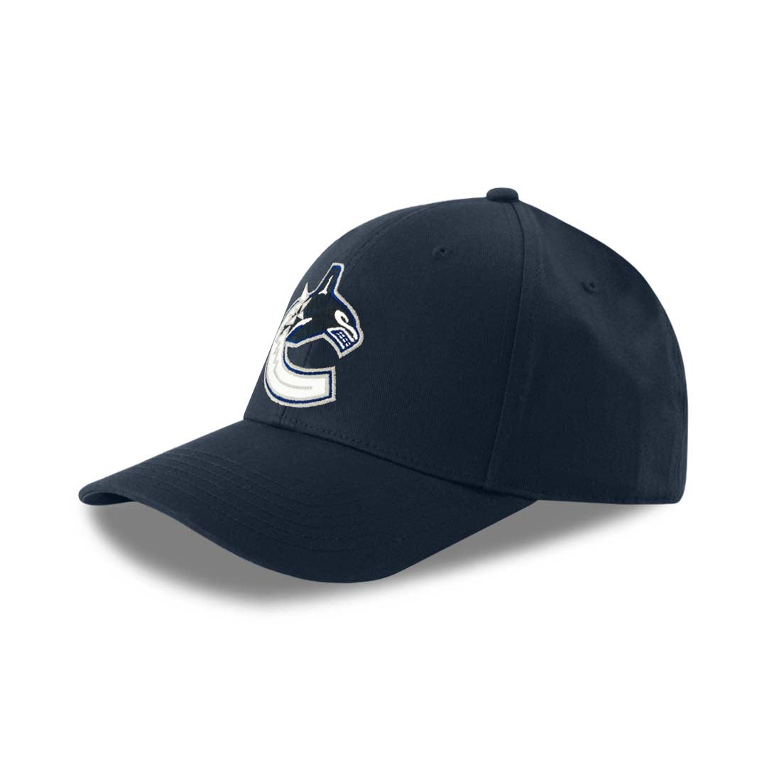 NHL - Men's Vancouver Canucks Flat Logo Hat (NHXX2L1MHDCC1PB 41NVY