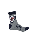 LNH - Paquet de 2 chaussettes des Jets de Winnipeg pour hommes (NHXX0N8MFQPC1GT 07BCH) 